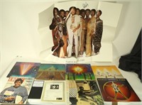 LOT OF AUTOGRAPHED EARTH, WIND, & FIRE VINYLS