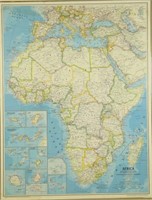 NATIONAL GEOGRAPHIC MAP OF AFRICA