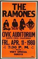 THE RAMONES CIVIC AUDITORIUM POSTER