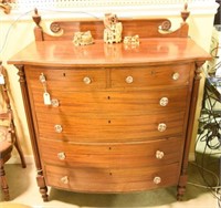 Beautiful Sheraton Period Mahogany six drawer