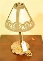 Miller Lamp Co. small antique hammered brass