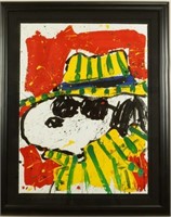 TOM EVERHART "THE HAT MAKES THE DUDE" LITHOGRAPH