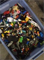 A tote box of LEGO