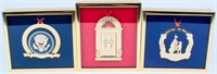 3 White House Christmas Ornaments 1987-1989