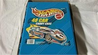 Hot Wheels car carry case and cars mostly Hot