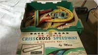 2 vintage criss cross race sets