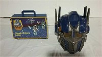 Gobots collector case and a helmet