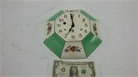 Miller 8 Day ceramic wall clock made in USA