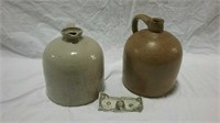 2 stoneware jugs