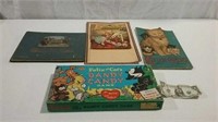 Vintage books and game