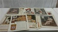 A variety of vintage ads mostly food