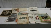 Vintage gas, oil and cars paper advertising