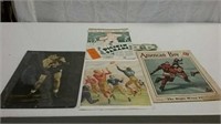Vintage sports pictures, magazine and sheet music