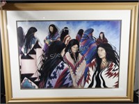 Framed Native American Women Print - LARGE