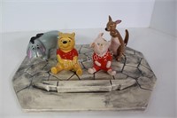 Beswick Figurines, Winnie the Pooh Set with Stand