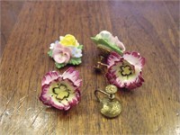 Vintage DENTON  Floral Earrings