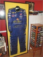 Framed Crown Royal NASCAR Driver's Suit