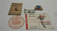 Vintage pamphlets, booklets and ads
