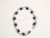 NEW Ladies Delicate Bracelet with Blue Stones