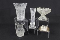 Crystal & Pressed Glass Vases & Dishes