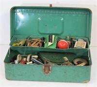 Vintage Tackle Box with Reels and more