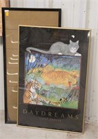 Framed Crane Print and Daydreams Print
