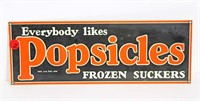 Popsicle Porcelain Sign