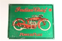 Indian Chief  Metal Sign