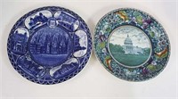 Lot of 2 Staffordshire Commemorative Plates