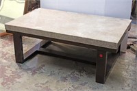 Wooden Table with Marble Top