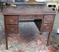 1930s Small Wooden Desk