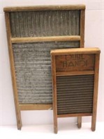 Lot of 2 Antique Washboards