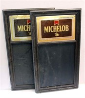 Pair of Michelob Promotional Chalkboards