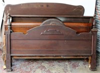 Lot of 6 Wooden Headboards and Footboards