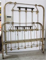 Metal Bedframe with Cast  Accents