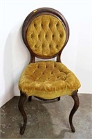 Wooden Chair with Upholstered Seat and Back