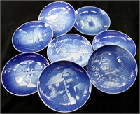 Plates - Blue plates (8)