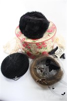 Vintage Hats, Incl. mink