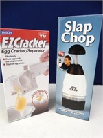 NEW Slap Chop & EZ Egg Cracker
