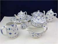 Vintage Denmark Blue Flower Ceramics