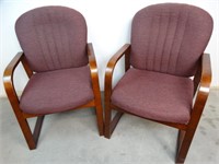 Pair of Cushioned Armchairs