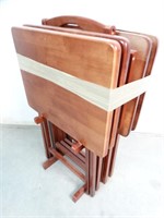 Wood TV Trays with Stand
