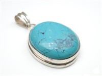 925 Silver & Turquoise Pendant