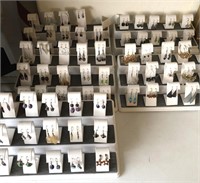 75 Pair Earrings with Graduated Stands