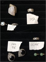 Assorted Jewelry marked .925, 14k