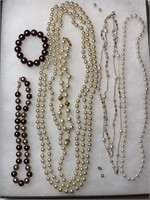 Pearlesque Necklaces, some marked .925