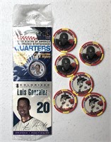 Gayle Sayers $5 Gold Coast Chips, Gonzo Quarter
