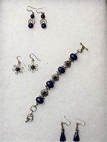 Blue Lapis-Like Stone Jewelry