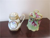 Two Nippon hand painted pieces