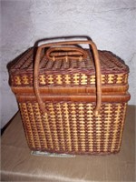 Wicker Picnic basket and contents